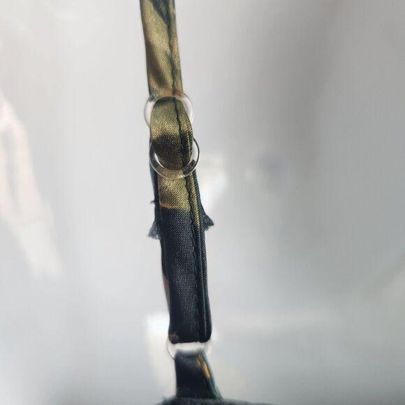 VTG Secret Treasures Sheer Baby Doll Chemise-Deep Teal-Floral Details-Coquette-L - Picture 10 of 12